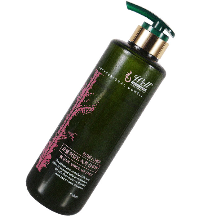 [라샘] 모웰 녹차 마일드 샴푸액(민감성+손상모용) 550ml