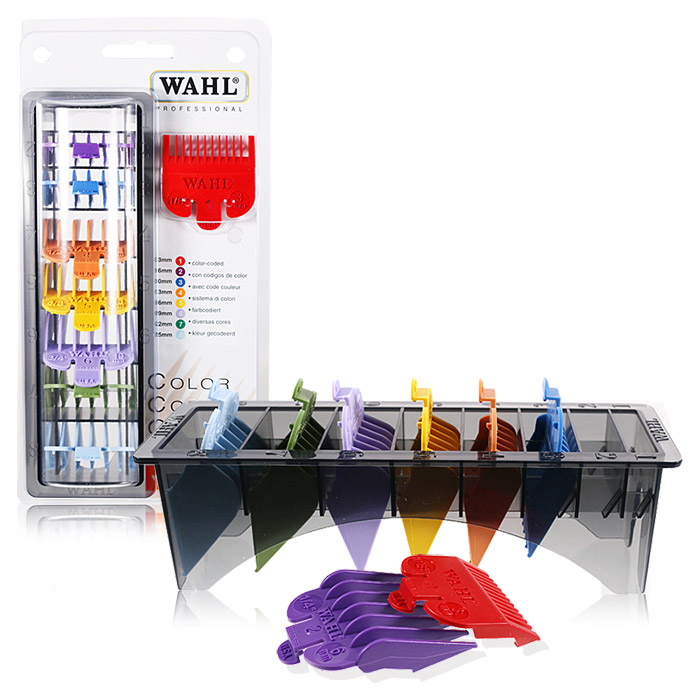 [WAHL] 왈 컬러 클리퍼짹 덧날짹 8종1세트 (08490-023/8504/8504L/8148/08594-025)