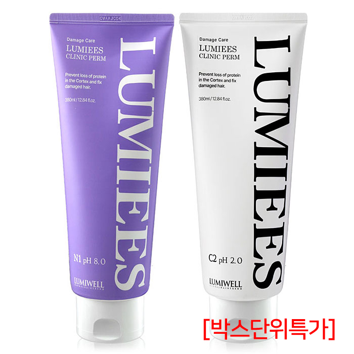 [루미웰] 루미에스 데미지케어 클리닉 펌 380ml M (손상모용 pH8.0) (박스단위특가)
